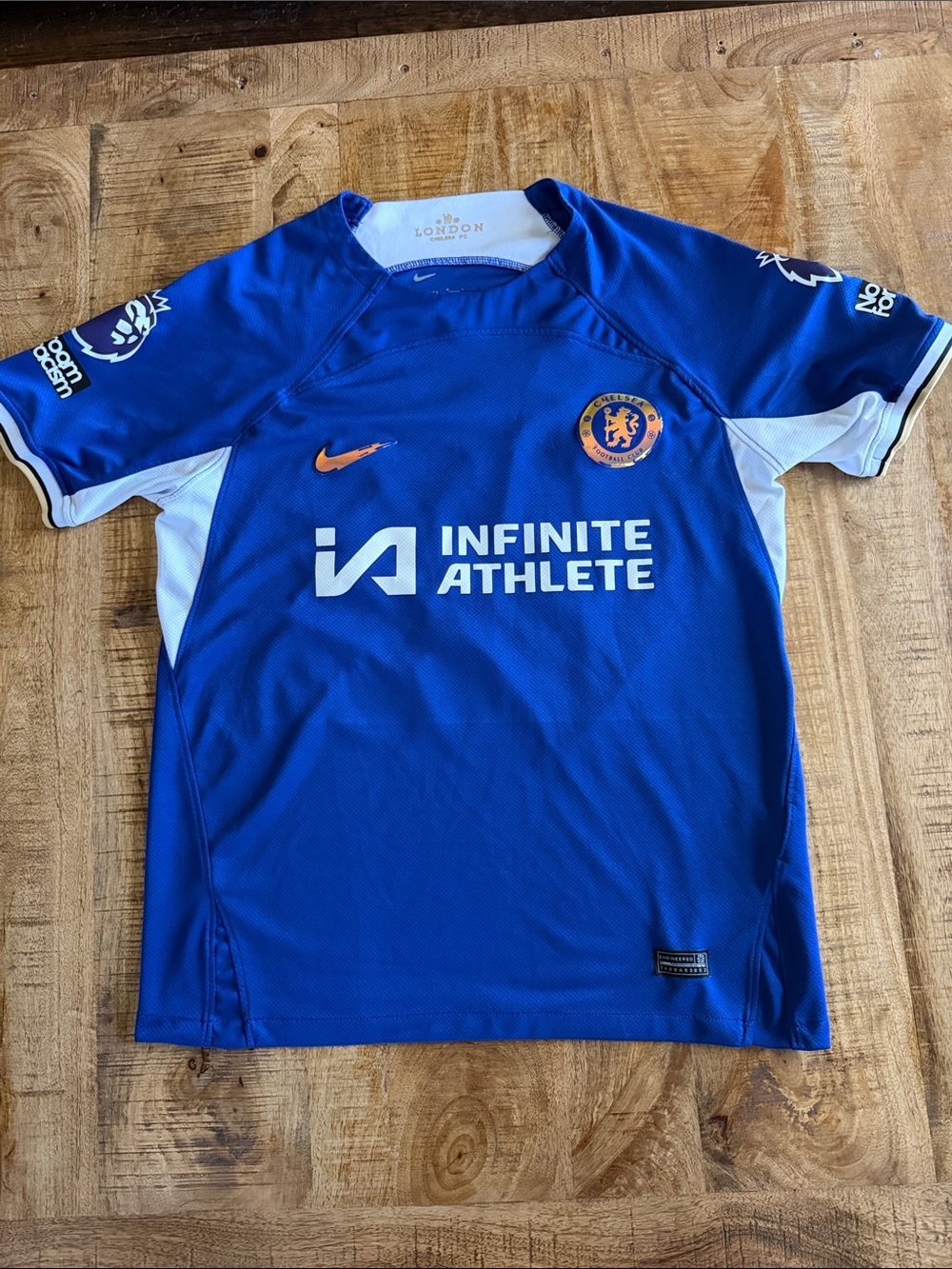 Nike Kids Blue Chelsea Soccer Jersey with White Accents